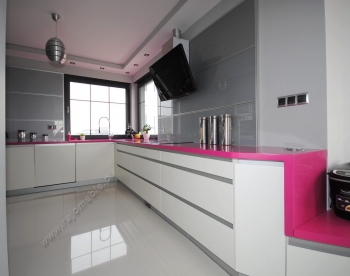 SZARO-BIAŁO + FUCSIA BLAT KERROCK